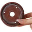 Round unglazed bonsai pot by Bigei - 88 x 88 x 32 mm