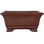 Maceta rectangular sin esmaltar para bonsái de Yamaaki - 120 x 100 x 55 mm
