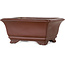 Maceta rectangular sin esmaltar para bonsái de Yamaaki - 120 x 100 x 55 mm