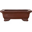 Maceta rectangular sin esmaltar para bonsái de Yamaaki - 132 x 105 x 45 mm