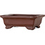 Rectangular unglazed bonsai pot by Yamaaki - 132 x 105 x 45 mm