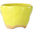 Pot à bonsaï rond jaune de Masashi Furumoto - 90 x 90 x 63 mm
