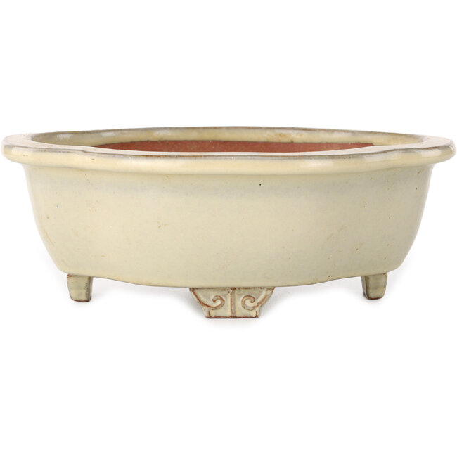 Maceta para bonsái Mokko beige de Ikkou - 208 x 177 x 75 mm