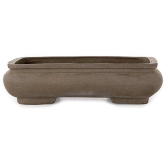 Shinto 163 mm rectangular unglazed bonsai pot by Shinto, China