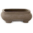 Rechteckiger, unglasierter Bonsai-Topf von Shinto – 163 x 120 x 42 mm