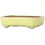 Vaso bonsai rettangolare giallo di Yamafusa - 133 x 110 x 35 mm