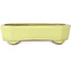 Vaso bonsai rettangolare giallo di Yamafusa - 133 x 110 x 35 mm