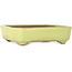 Maceta rectangular amarilla para bonsái de Yamafusa - 133 x 110 x 35 mm