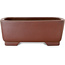 Maceta rectangular sin esmaltar para bonsái de Shibakatsu - 160 x 126 x 60 mm
