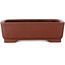 Rectangular unglazed bonsai pot by Shibakatsu - 160 x 122 x 48 mm