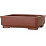 Maceta rectangular sin esmaltar para bonsái de Shibakatsu - 160 x 122 x 48 mm