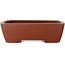 Rectangular unglazed bonsai pot by Shibakatsu - 160 x 130 x 45 mm