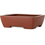 Pot à bonsaï rectangulaire non émaillé de Shibakatsu - 160 x 130 x 45 mm