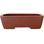 Maceta rectangular sin esmaltar para bonsái de Shibakatsu - 160 x 130 x 45 mm