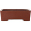 Maceta rectangular sin esmaltar para bonsái de Shibakatsu - 145 x 115 x 48 mm