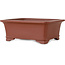 Maceta rectangular sin esmaltar para bonsái de Shibakatsu - 186 x 152 x 72 mm