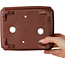 Maceta rectangular sin esmaltar para bonsái de Shibakatsu - 186 x 152 x 72 mm