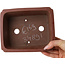 Rectangular unglazed bonsai pot by Shibakatsu - 186 x 152 x 72 mm