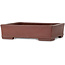 Rechthoekige, ongeglazuurde bonsaipot van Shibakatsu - 143 x 116 x 38 mm