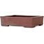 Rechthoekige, ongeglazuurde bonsaipot van Shibakatsu - 143 x 116 x 38 mm