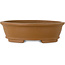 Ovaler, unglasierter Bonsai-Topf von Shibakatsu – 183 x 155 x 53 mm