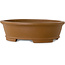 Ovaler, unglasierter Bonsai-Topf von Shibakatsu – 183 x 155 x 53 mm