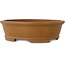 Ovaler, unglasierter Bonsai-Topf von Shibakatsu – 183 x 155 x 53 mm