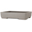 Maceta rectangular para bonsái de color blanco roto de Shibakatsu - 208 x 163 x 45 mm
