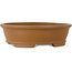 Ovale, ongeglazuurde bonsaipot van Shibakatsu - 183 x 155 x 53 mm