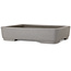 Rectangular off-white bonsai pot by Shibakatsu - 208 x 163 x 45 mm