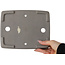 Maceta rectangular para bonsái de color blanco roto de Shibakatsu - 208 x 163 x 45 mm