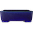 Rechthoekige donkerblauwe bonsaipot van Shibakatsu - 207 x 161 x 68 mm