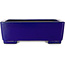 Vaso bonsai rettangolare blu scuro di Shibakatsu - 207 x 161 x 68 mm