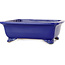 Rechthoekige donkerblauwe bonsaipot van Shibakatsu - 188 x 152 x 65 mm