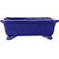 Vaso bonsai rettangolare blu scuro di Shibakatsu - 188 x 152 x 65 mm