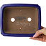 Maceta rectangular para bonsái azul oscuro de Shibakatsu - 188 x 152 x 65 mm