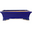 Vaso bonsai rettangolare blu scuro di Shibakatsu - 193 x 149 x 55 mm