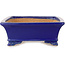 Vaso bonsai rettangolare blu scuro di Shibakatsu - 193 x 149 x 55 mm