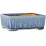 Rechthoekige blauwe bonsaipot van Shibakatsu - 126 x 101 x 43 mm