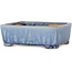 Rectangular blue bonsai pot by Shibakatsu - 126 x 101 x 43 mm