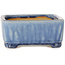 Vaso bonsai rettangolare blu di Shibakatsu - 126 x 101 x 43 mm