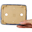 Pot à bonsaï rectangulaire bleu de Shibakatsu - 126 x 101 x 43 mm