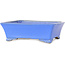 Rechteckiger blauer Bonsai-Topf von Shibakatsu – 182 x 145 x 60 mm