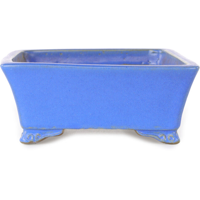Vaso bonsai rettangolare blu di Shibakatsu - 182 x 145 x 60 mm