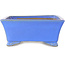 Rechteckiger blauer Bonsai-Topf von Shibakatsu – 182 x 145 x 60 mm