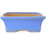 Rectangular blue bonsai pot by Shibakatsu - 195 x 150 x 53 mm