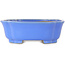 Mokko blue bonsai pot by Shibakatsu - 185 x 161 x 65 mm
