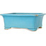 Rechthoekige turquoise bonsaipot van Shibakatsu - 188 x 152 x 70 mm