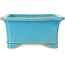 Maceta rectangular turquesa para bonsái de Shibakatsu - 188 x 152 x 70 mm