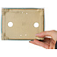 Maceta rectangular para bonsái craquelé turquesa de Shibakatsu - 158 x 116 x 49 mm
